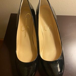Black Patent Jessica Simpson Wedge